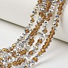 Electroplate Transparent Glass Beads Strands EGLA-A034-T8mm-M07-1