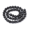 Natural Black Agate Beads Strands G-S281-51D-8mm-2