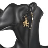 304 Stainless Steel Pendants & Natural Cultured Freshwater Pearl Leverback Earrings EJEW-JE07259-01-2