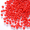 12/0 Baking Paint Glass Round Seed Beads SEED-S036-01A-15-1
