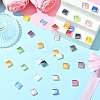 240Pcs 12 Colors Rainbow Iridescent Glass Cabochons DIY-CJ0003-10-5