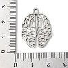 Non-Tarnish 201 Stainless Steel Pendants STAS-D041-08P-3