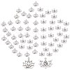 SUNNYCLUE 60Pcs 2 Style Tibetan Style Alloy Yoga Theme Pendants TIBE-SC0001-41-1