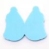 Teardrop with Lady Silicone Statue Pendant Molds DIY-WH0175-58-2