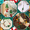 24Pcs 4 Colors Handmade Bumpy Glass Beads Strands LAMP-PH0001-33-6