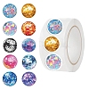 500Pcs/Roll Disco Bulb Paper Stickers PW-WG8E068-01-1