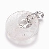 Natural Quartz Crystal Pendants G-F573-C13-4