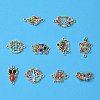 10Pcs 10 Styles Alloy Connector Charms FIND-YW0004-21-2