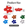 12Pcs 6 Colors Glass Beads GGLA-TA0002-02-3