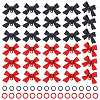 DIY Bowknot Alloy Stud Earring Finding Kits DIY-ME0002-87-1