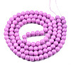 Baking Paint Glass Round Bead Strands DGLA-Q020-8mm-11-2