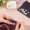 45Pcs 3 Styles 4-Holes Shell Buttons BUTT-TA0001-28-5