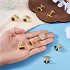4 Pairs 4 Styles Alloy Enamel Cufflinks FIND-TA0010-10-7