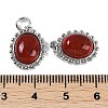 Natural Carnelian(Dyed & Heated) Pendants KK-P283-48P-3