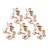 Alloy Enamel Pendants ENAM-N055-024D-NR-1