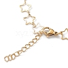 Ion Plating(IP) 304 Stainless Steel Star Link Chain Anklets for Men Women STAS-B039-14G-3