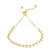 Long-Lasting Plated Brass Round Bead Slider Beacelets for Women Men BJEW-E089-01G-01-1