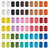 120Pcs 15 Colors Column Rack Plating Spray Painted Alloy Beads for Jewelry Making FIND-TA0002-74-2