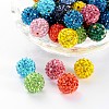 Polymer Clay Rhinestone Beads RB-C1438-12mm-A-1