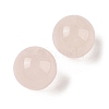 Natural Rose Quartz No Hole Sphere Beads G-K353-04D-01-2