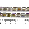 Electroplate Glass Beads Strands GLAA-G112-07B-4