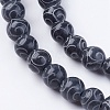 Natural Carved Henan Jade Beads Strands G-I105-8mm-02-3