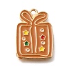 Christmas Theme Alloy Enamel Pendants ENAM-Q509-01KCG-05-1