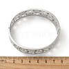 304 Stainless Steel Hinged Bangles with Polymer Clay Rhinestones for Women BJEW-Z080-05P-5