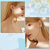 SUPERFINDINGS 40Pcs Alloy Stud Earring Findings FIND-FH0005-80-7