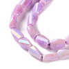 Ombre Effect Dyed Glass Beads Strands GLAA-I059-01A-3