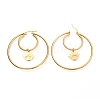 304 Stainless Steel Hoop Earrings EJEW-C501-04G-2