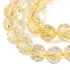 Crackle Transparent Glass Beads Strands GLAA-N068-06A-06-3