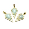 Natural Amazonite Pendants G-O176A-09G-2