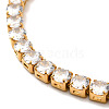 Clear Cubic Zirconia Tennis Bracelet BJEW-E009-25A-G-5