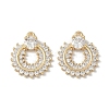 Brass Micro Pave Clear Cubic Zirconia Pendants KK-S367-09A-1