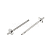 Anti-Tarnish 304 Stainless Steel Stud Earring Findings STAS-P370-01A-P-2