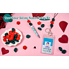 DIY Rose Flower Nursing Necklaces Making Kit for Kids Chewing Teething DIY-TA0006-35-20