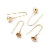 Brass Earring Hooks KK-I655-10G-1