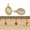 304 Stainless Steel Micro Pave Cubic Zirconia Charms STAS-K302-01E-G-3