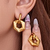 304 Stainless Steel Hoop Earrings WG5085F-01-2