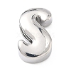Brass Initial Beads KK-B167-27P-01S-1