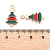 Christmas Theme Alloy Enamel Pendants ENAM-T020-10J-3