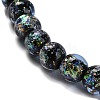 Handmade Dichroic Foil Glass Beads Strands DICH-U001-02C-3