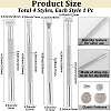 4Pcs 4 Styles DIY Alloy Leathercraft Stamps FIND-BBC0004-37-2