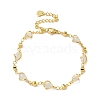 Brass Link Chain Bracelets BJEW-L685-10KCG-1