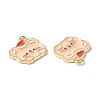 Alloy Enamel Pendants PALLOY-F288-04A-3