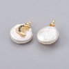 Natural Cultured Freshwater Pearl Pendants PEAR-F008-09G-2