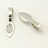 Tibetan Style Alloy Glue-on Flat Pad Bails LS-LF10728Y-1