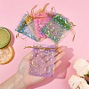 50Pcs Rectangle Organza Drawstring Bags CON-YW0001-90-5