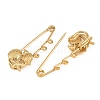 Starfish & Shell Shape & Conch 304 Stainless Steel Safety Pins Brooch Findings SA-CBA098D-16J-G03-2